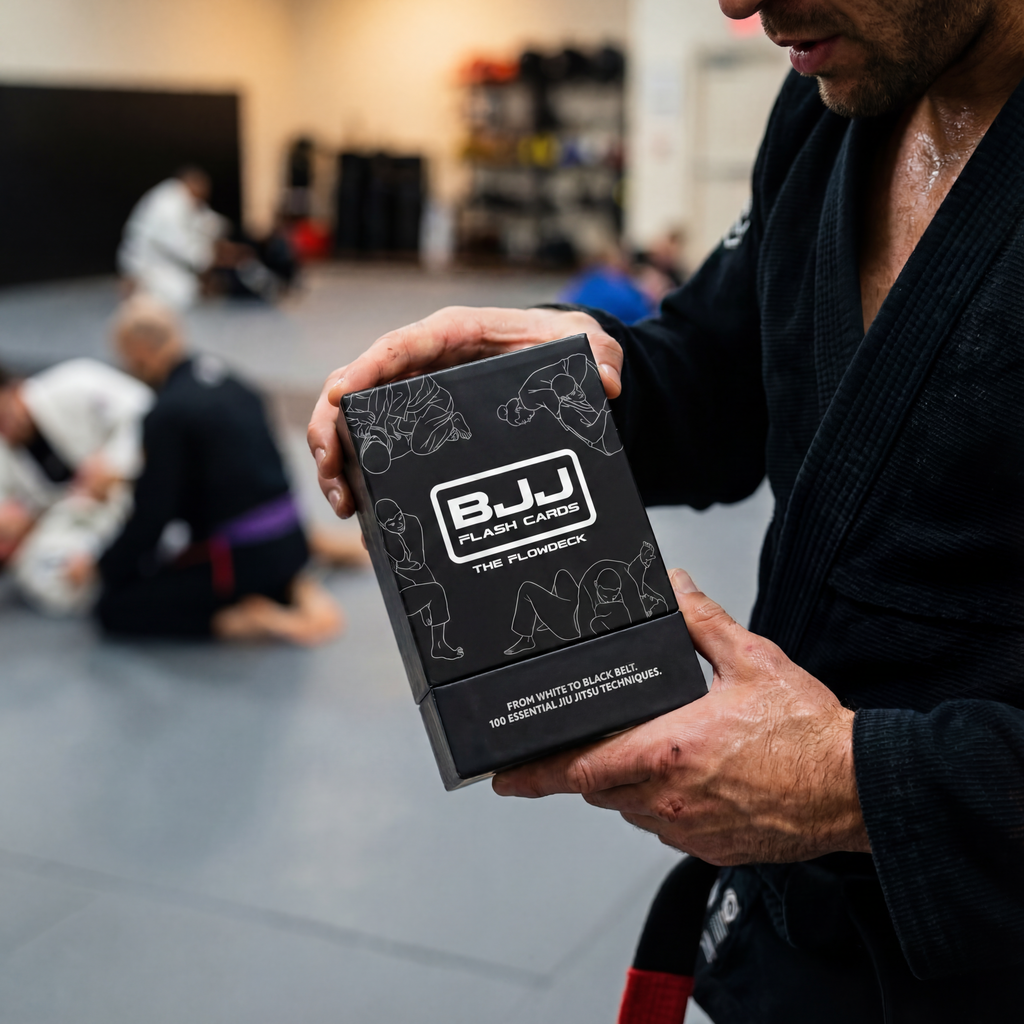 FlowDeck™ BJJ Flashcards – 100 Essential Jiu Jitsu Techniques from White to Black Belt