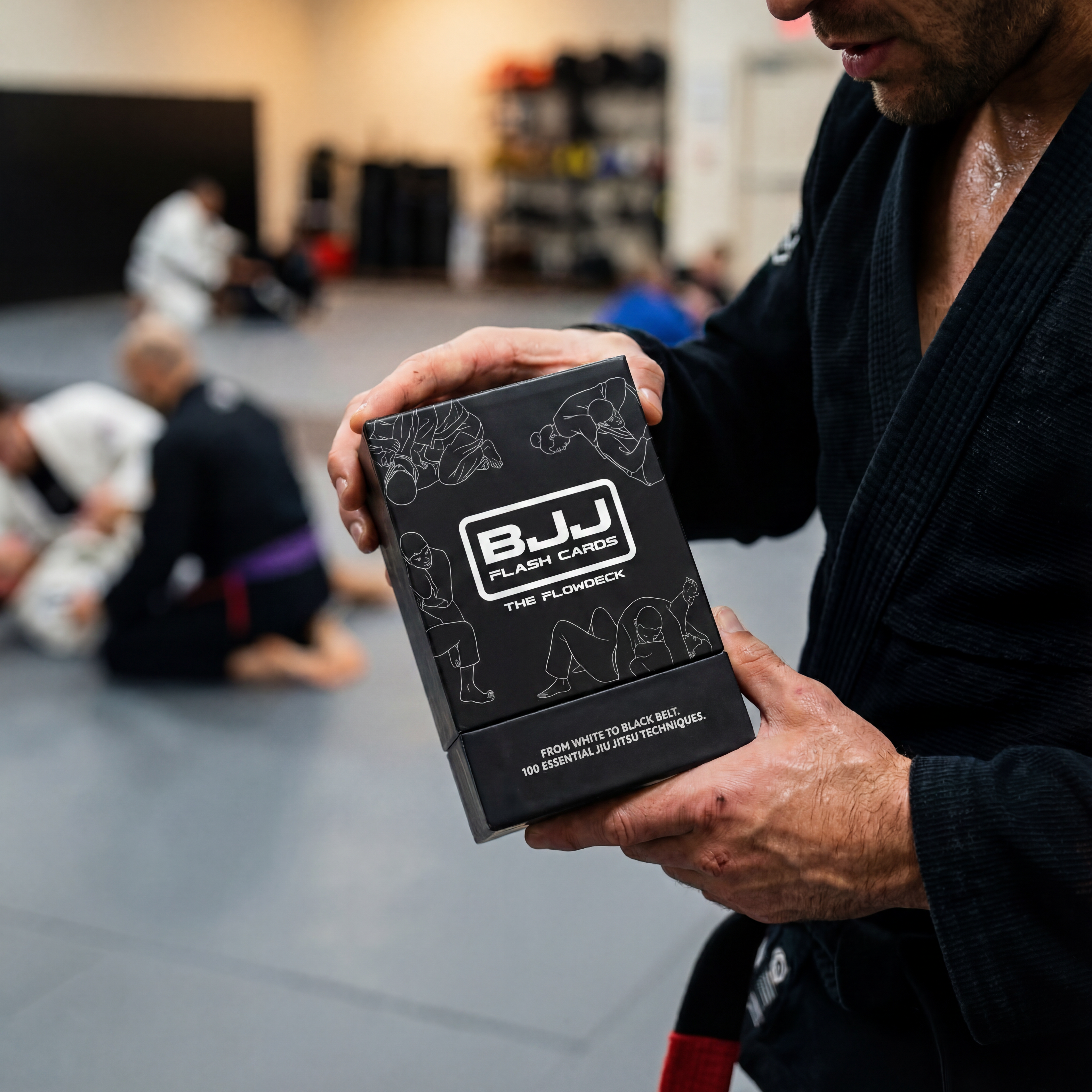 FlowDeck™ BJJ Flashcards – 100 Essential Jiu Jitsu Techniques from White to Black Belt